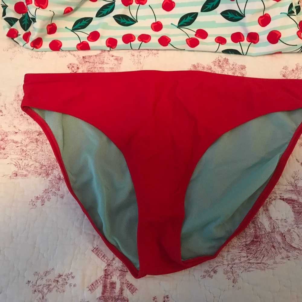 Marina West Cherry Print 2 pc Tankini Swimsuit - Picture 7 of 9